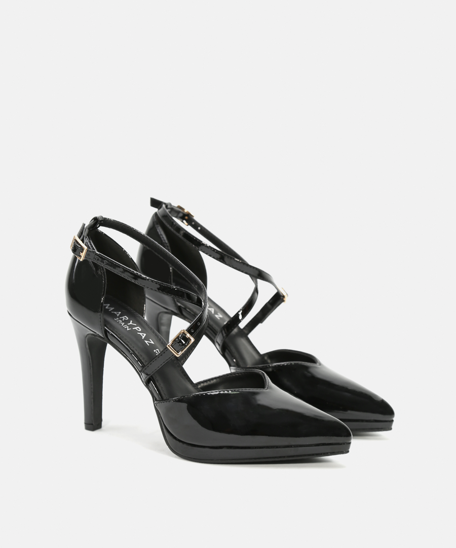 Zapatos tacón tiras cruzadas image number null